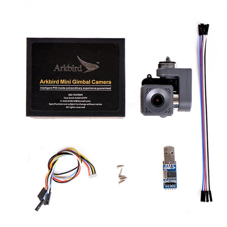 Arkbird 2-Axis Brushless Gimbal Camera for FPV Fixed Wing Drones