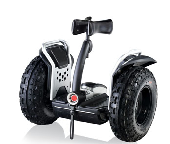Electric 2 wheel hands free scooter for film makers