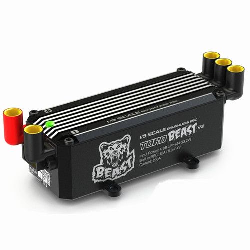 (image for) SKYRC Brushless ESC Toro Beast V2 200A For 1/5 RC Cars - Click Image to Close