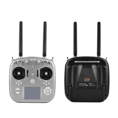 TTSRC X9 Remote Control 2.4G 9CH Transmitter & X9D Receiver for RC Airplane Racing Drone