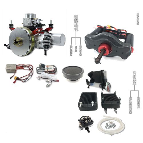DLE120HD Drone Engine 7.2kw Water-Cooled Hybrid Electricity Generator Gasoline Engine Electric Kit