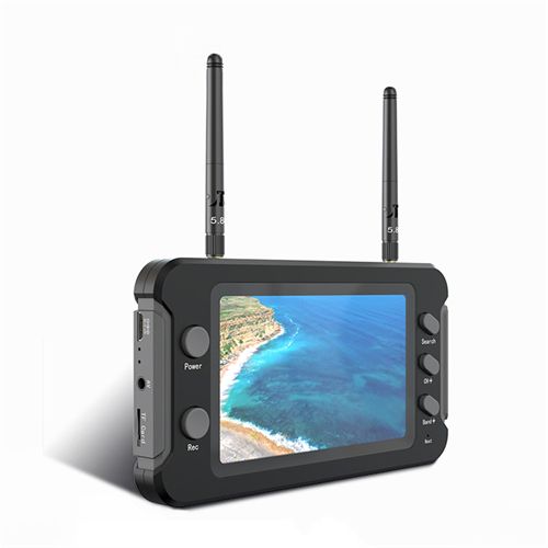 FYS 5.8G FPV Monitor with DVR 40CH 4.3 Inch LCD Display 16:9 NTSC/PAL Auto Search Video Recording For RC Multicopter FPV Drone Part