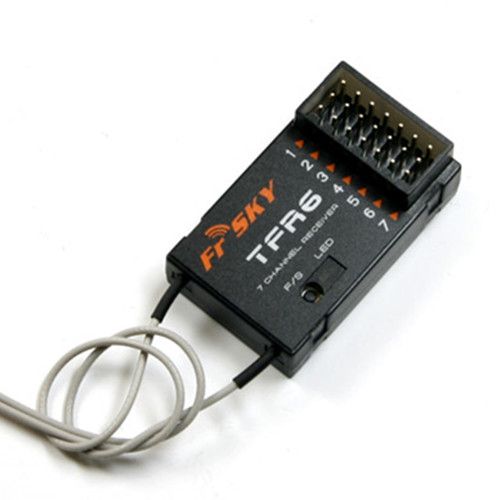 (image for) FrSky 2.4G 7-channel Futaba FASST Compatible TF Receiver TFR6