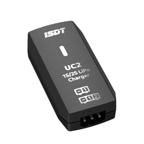 ISDT UC2 1S/2S LiPo Smart Battery Balance Charger USB Type-C Input Port XH2.54 Balance Port Direct Charger