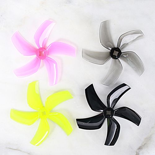 4pcs/2pairs Gray Yellow Pink Black GEMFAN D76 Ducted 76mm 3inch 5-Blade Propeller for RC 3inch Cinewhoop Duct Drone