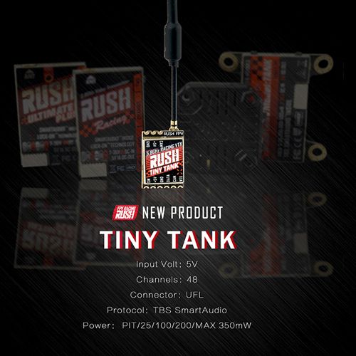 RUSH TinyTANK Tiny TANK 5.8G 48CH PIT/25/100/200/350mW TBS SmartAudio 5V Racing VTX For FPV Drones