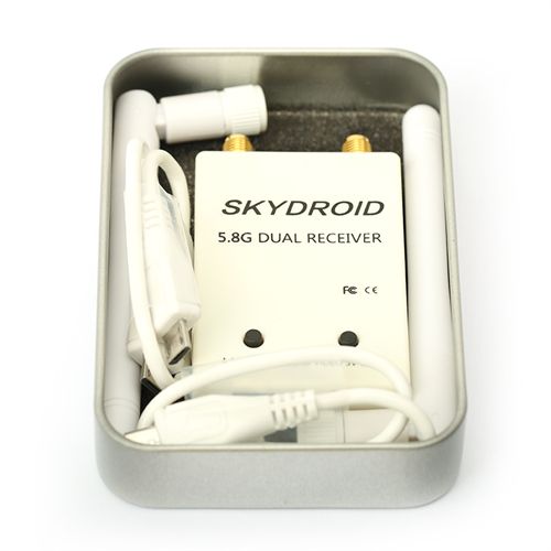 Skydroid 5.8Ghz 150CH UVC OTG Smartphone Dual Antenna FPV Receiver for Android Tablet PC RC Dron