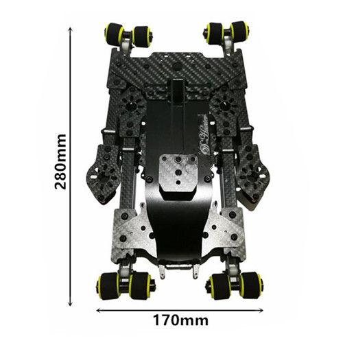 DIY DH410 pro FPV 3K pure carbon folding frame with landing gear 410mm wheelbase quadcopter drones