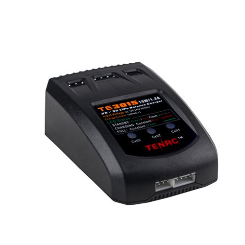 TE3015 15W 100-240V Simple balance charger for 7.4V 11.1V lithium battery remote control toy car charger