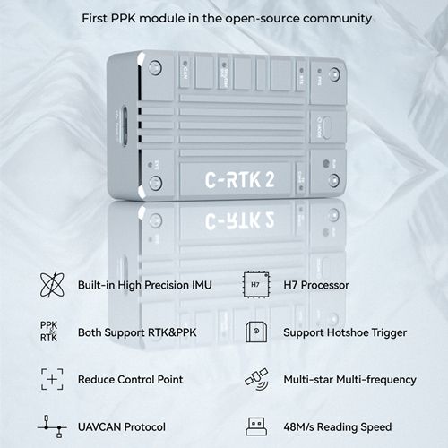 CUAV NEW C-RTK 2 High Precision Multi-Star Multi-Frequency RTK PPK GNSS 