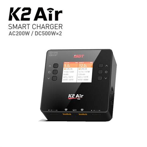 ISDT K2 Air AC 200W DC 500Wx2 20A Dual Channel Charger