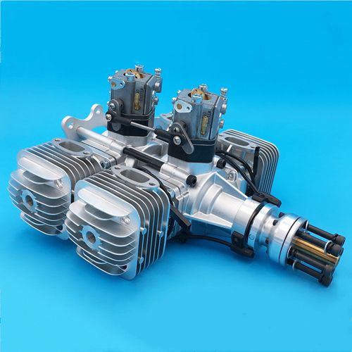 DLE120 T4 RC Airplane Gasoline Engine Power Four-Cylinder Two-Stroke Side Exhaust Natural Wind-Cooled 120CC Displacement