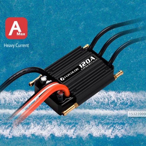 Waterproof 120A Brushless ESC FlyColor 5A 2-6s BEC For Boat