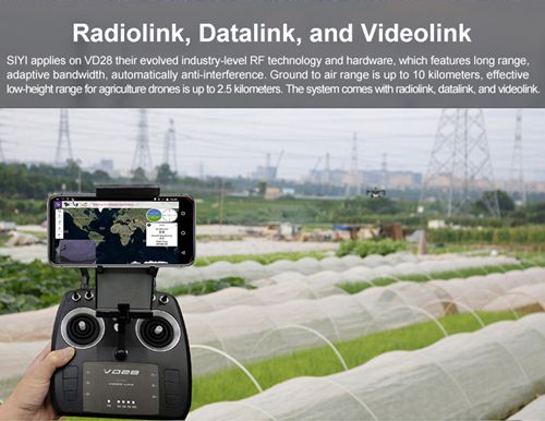 SIYI VD28 Remote Digital Image Transmission FPV Camera four in one IP67 Dust-Free Waterproof Design for Agricultural Drone