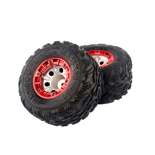 2 pcs 100mm Speed Car Tire Wheel Monster Truck Wheels Auto Upgrade Parts For 1/12 RC car Wltoys 12428 FY-03