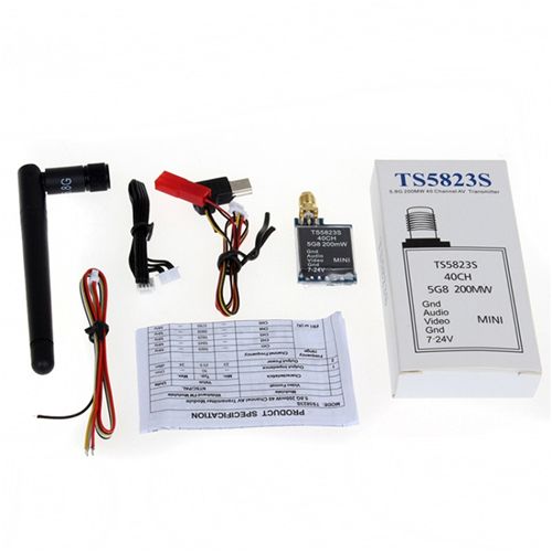TS5823S 5.8G 200mW 40 Channels Mini Wireless Audio Transmitter Module for RC Quadcopter Drone Aerial Photograph