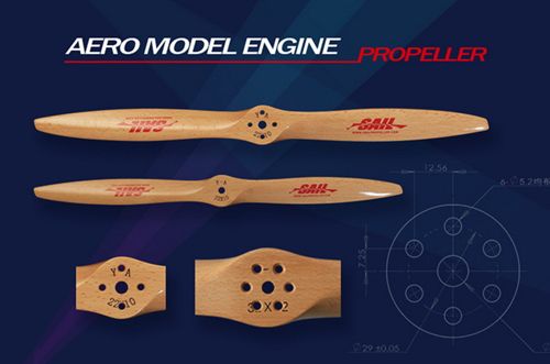 SAIL Beechwood Propeller for DLE Engine Hole 28x10 For Gas RC Model Airplane DLE111 DLE120 Engine