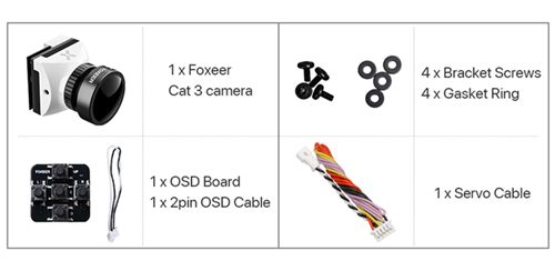 Foxeer Micro Cat 3 1200TVL Starlight 0.00001Lux FPV Camera Low Latency Low Noise FPV Camera For RC FPV Racing Drone HS1258