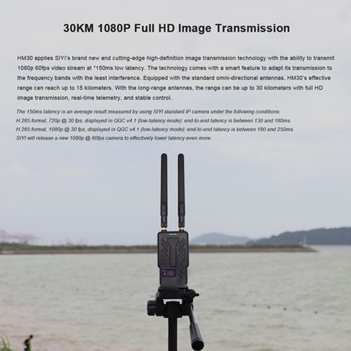 SIYI HM30 30KM Full HD Digital Wireless image Transmission System Kit With Charger For Planes Drone Boats