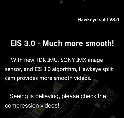 Hawkeye Firefly 4K Split Cam Version 3.0 Camera DVR 7-24V For FPV Racing Drone