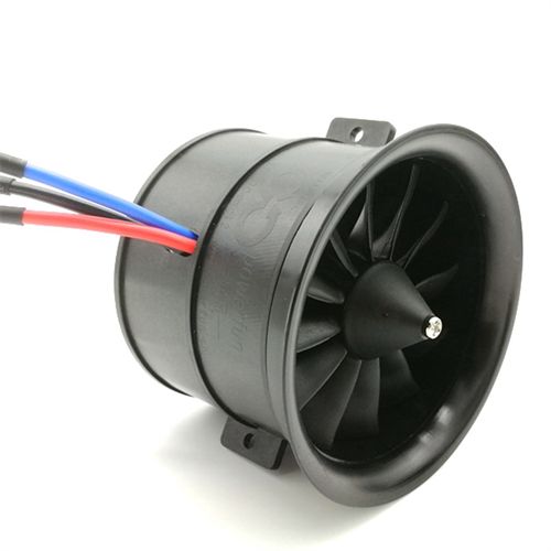 POWERFUN 70mm 12 Blades Ducted Fan EDF Unit with 6S 3300KV Brushless Motor for RC Airplane