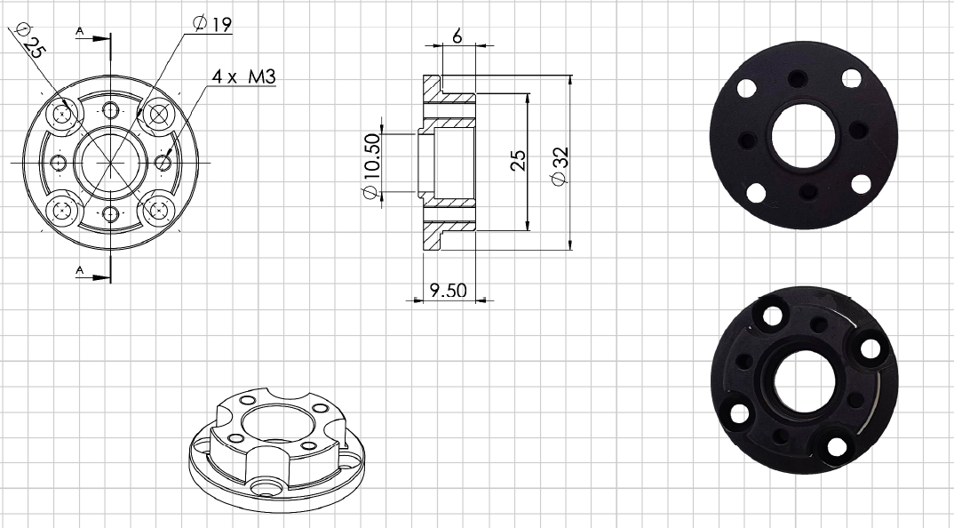 (image for) BGC Encoder Motor DM50 with slip ring & 1 BGC controller