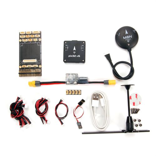 Holybro Pix32 V6 H743 Flight Controller Standard Set with Power Module M8N GPS for RC Multirotor Airplanes