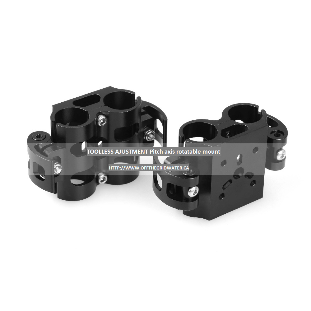Pitch axis rotatable camera mount