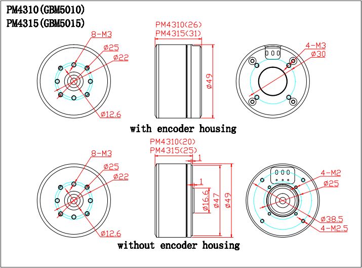 BGC Encoder Motor PM4315 AS5048A encoder