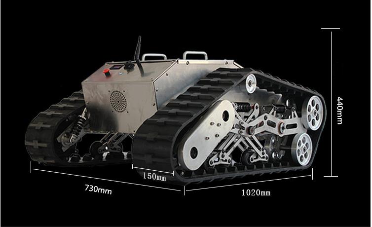 (image for) Tracked Tank Chassis RC Crawler Tank Robot Platform