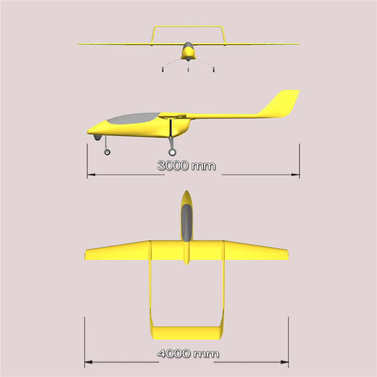 (image for) air plane UAV drones professional 4m wingspan cruise time 10.5h - Click Image to Close