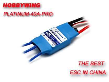 Hobbywing Platinum 40A PRO ESC 2-6 cells lithium battery