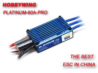 Hobbywing Platinum 60A PRO ESC 2-6 cells lithium battery