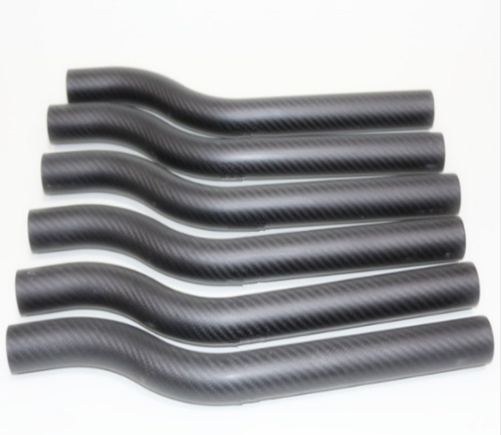 3k matte twill carbon fiber bent tube multi copter 30x28x400mm