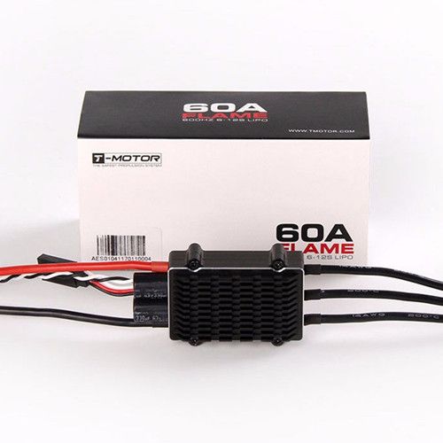 T-motor FLAME 60A (6-12s 600HZ NO BEC) waterproof Brushless ESC for UAV drone