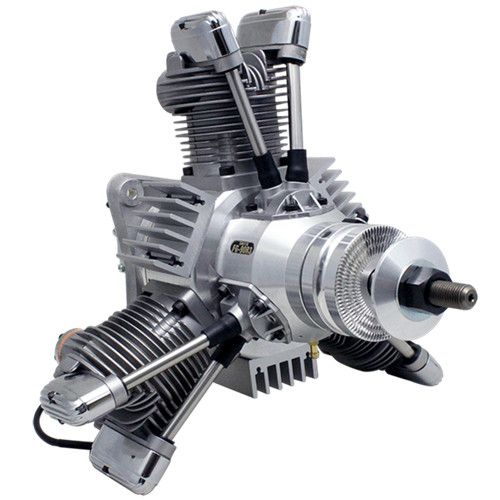 90cc 3-Cylinder Gasoline Radial Engine Saito FG-90R3