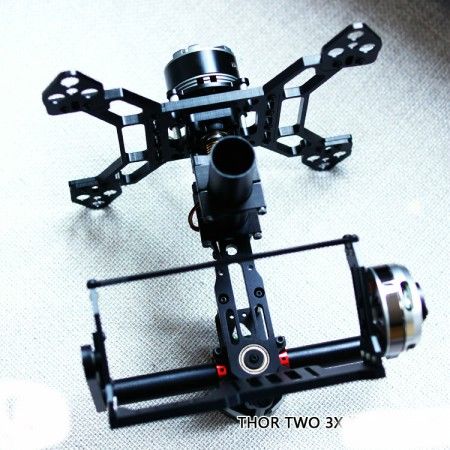 Two 3 Axis Aluminum Alloy Brushless Gimbal for 5N 7N GH2