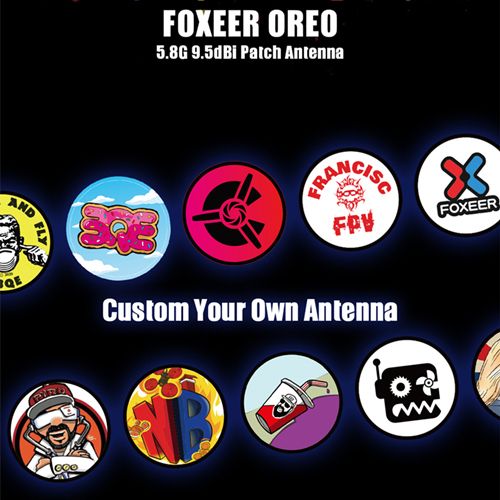 Foxeer Oreo 5.8G 120 Degree 9.5dBi High Gain Patch Antenna RHCP SMA For FPV Racing Drone DIY Parts PA1462