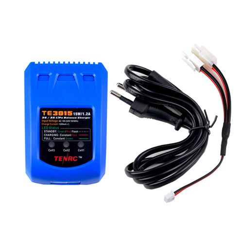 TE3015 15W 100-240V Simple balance charger for 7.4V 11.1V lithium battery remote control toy car charger
