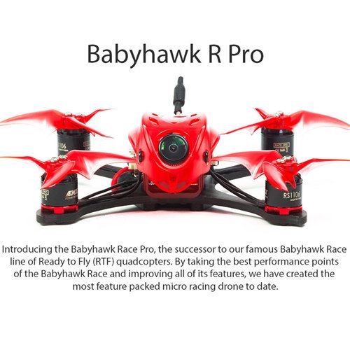 Emax Babyhawk R Pro 2.5 Inch 120mm FPV Racing Drone PNP / BNF F4 25A Blheli_32 Smart Audio VTX RC Quadcopter