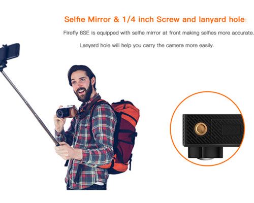 (image for) Firefly 8SE action camera with touch screen 170 degree lens