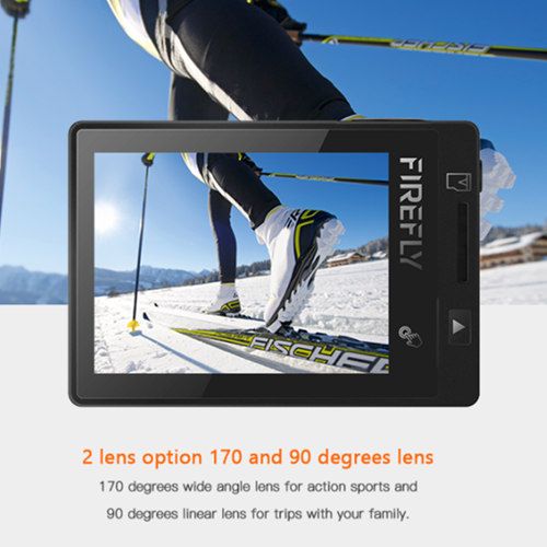 Firefly 8SE action camera with touch screen 170 degree lens 