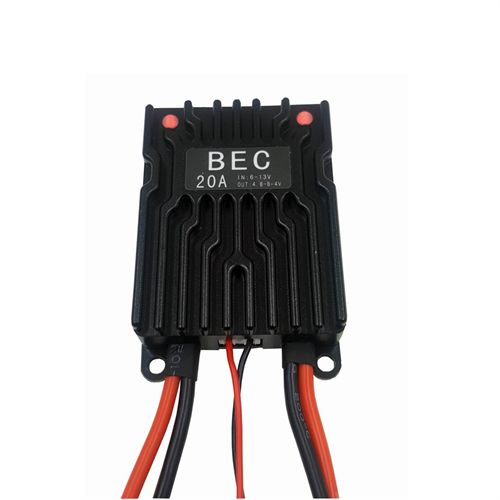 Rccskj High Current Linear Regulator BEC UBEC 20A 2-3S LiPo With Switch For 3D Aircraft Turbojet 8106#