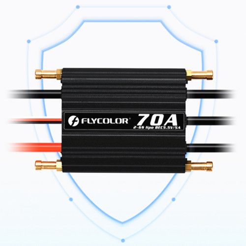 FlyColor Waterproof Brushless 70A ESC With 5.5V / 5A 2-6s BEC