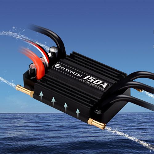 Waterproof Brushless 150A ESC FlyColor 2-6s BEC For RC Boat