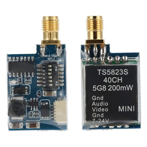 TS5823S 5.8G 200mW 40 Channels Mini Wireless Transmitter