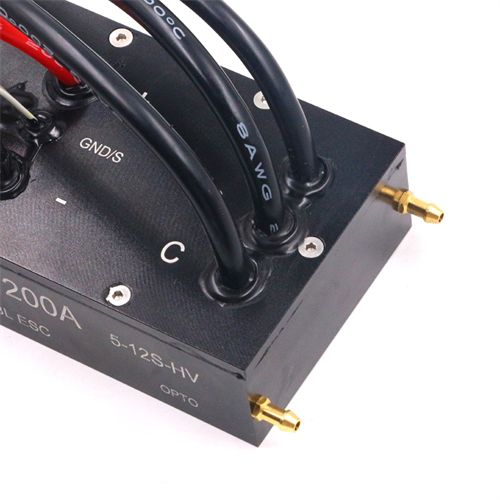 200A 5-12S Single/Bidirectional Water-Cooling Waterproof Brushless Speed Controller (Programmable) For Underwater Thruster