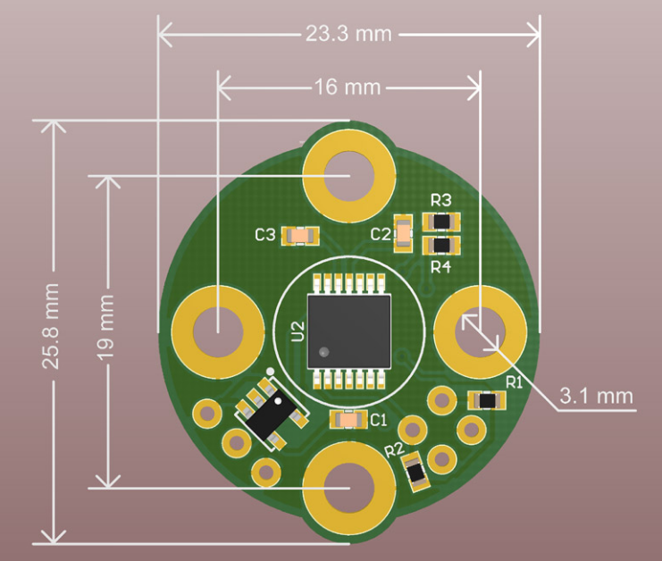 (image for) BGC encoder AS5048B on axis magnetic controller PCB