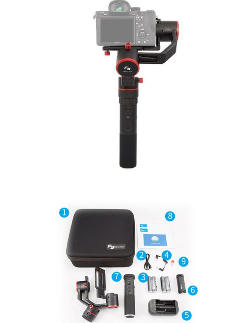 A1000 3-Axis Gimbal for DSLR Mirrorless Camera with Portable Bag