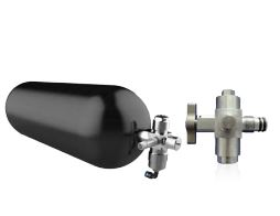 Hydrogen carbon fiber pressure vessel 400 bar 3.5L to 12L tank